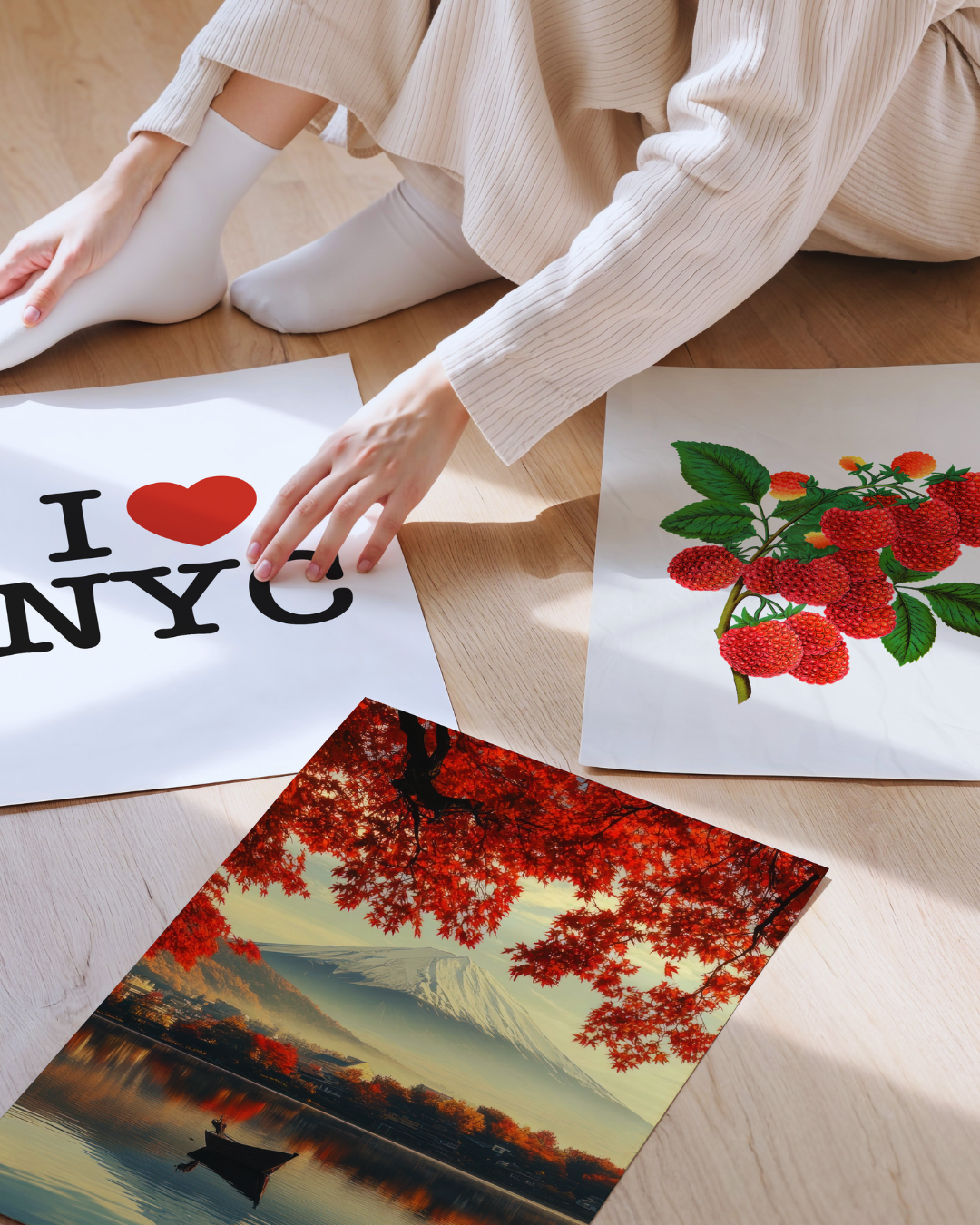 RASPBERRIES art print