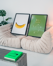 ONE BANANA art print