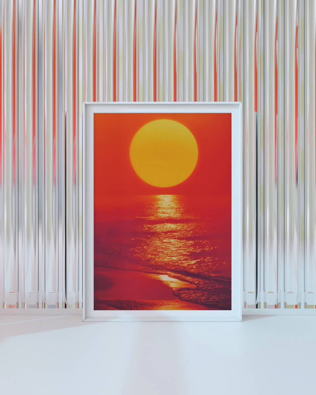 RED SUNSET art print