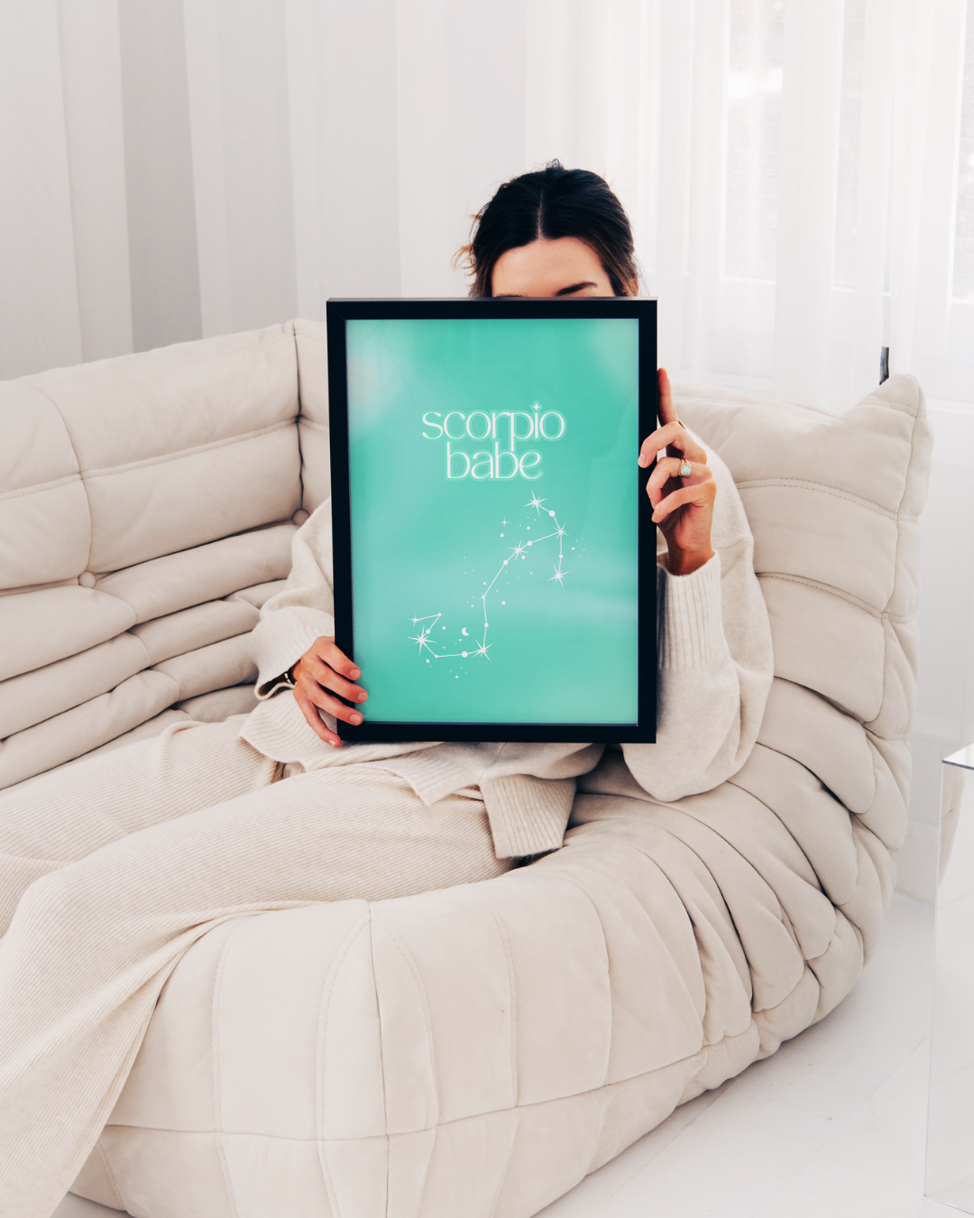 SCORPIO BABE art print