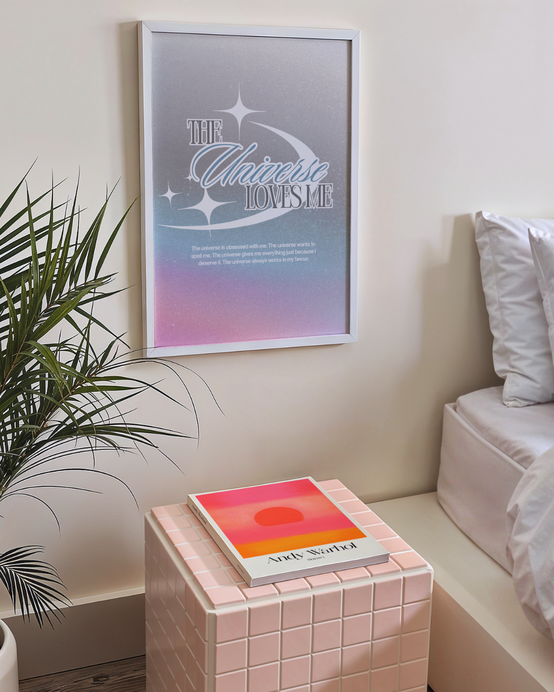 THE UNIVERSE LOVES ME art print