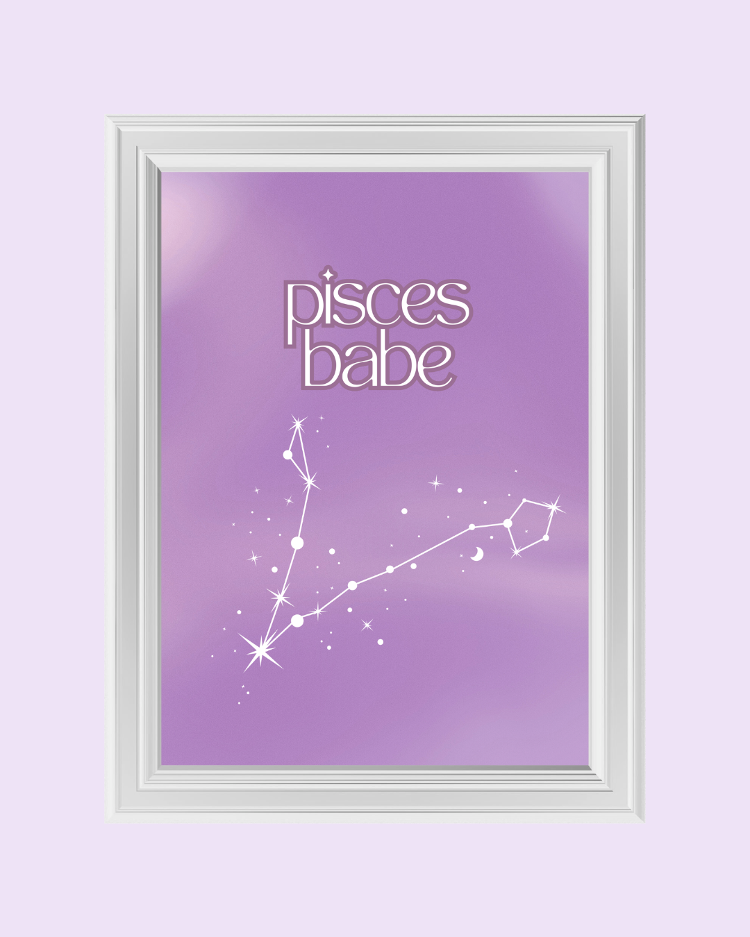 PISCES BABE art print