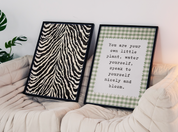 ZEBRA PRINT art print