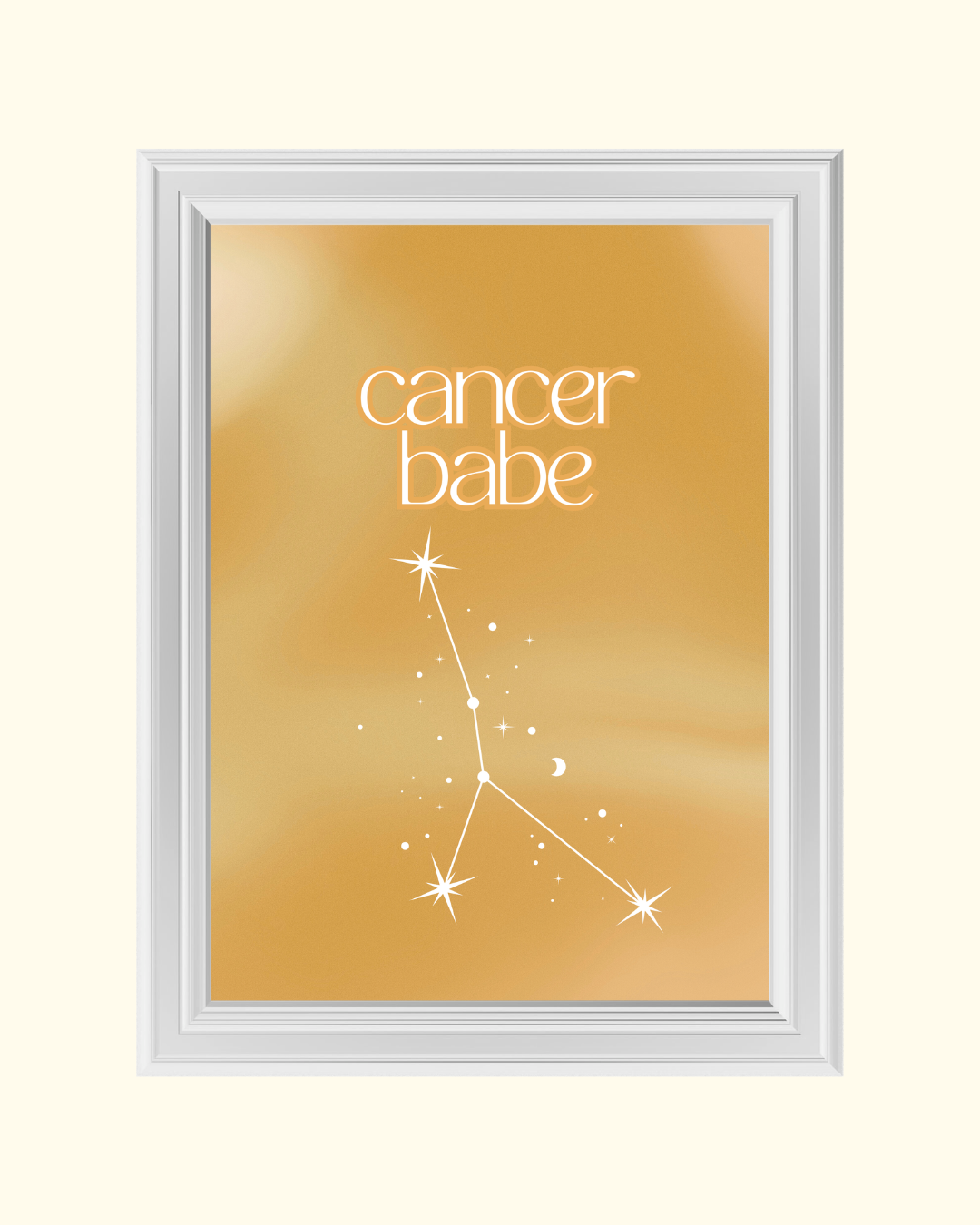 CANCER BABE art print