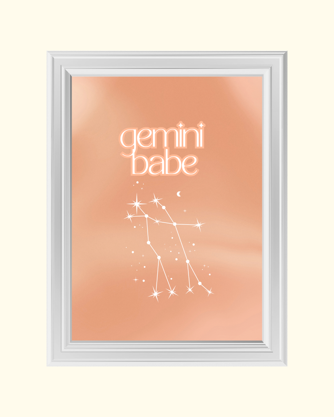 GEMINI BABE art print