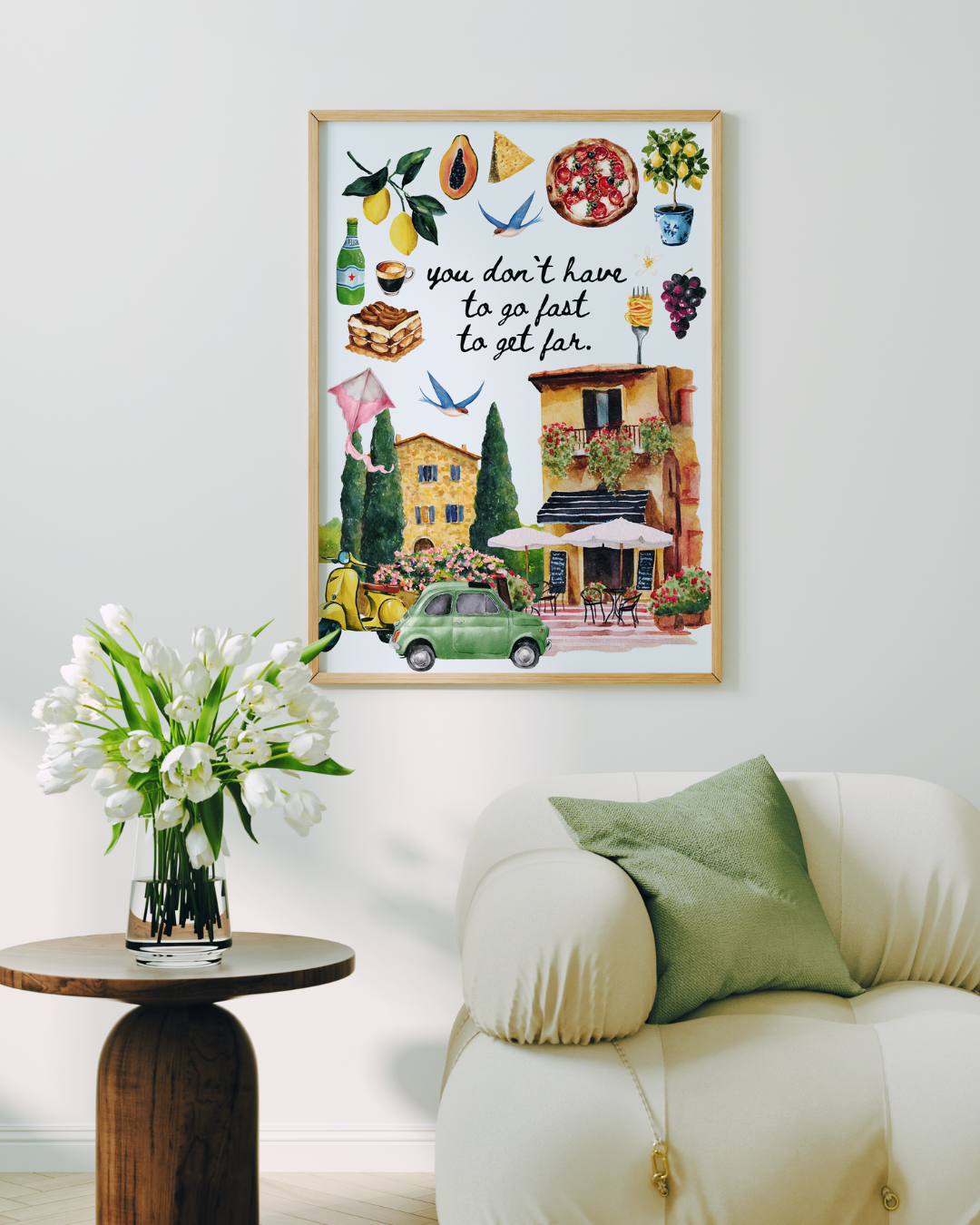 YOU DON`T HAVE TO GO FAST art print