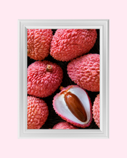 LYCHEE MACRO art print