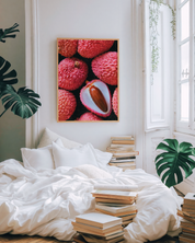 LYCHEE MACRO art print