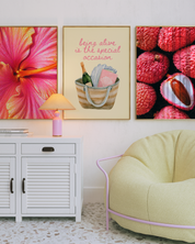 LYCHEE MACRO art print