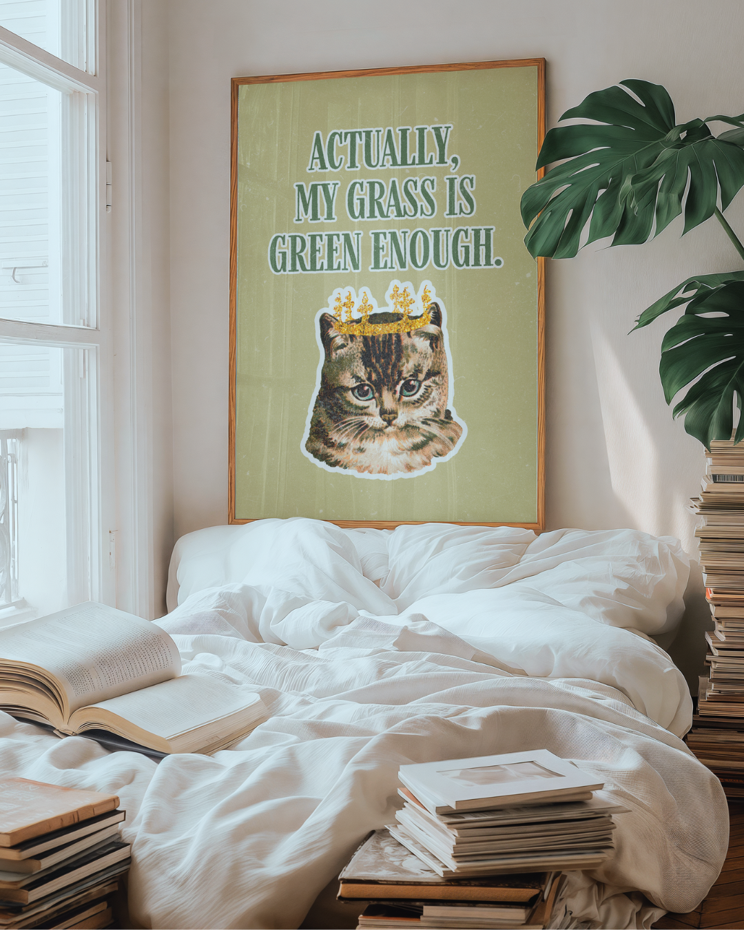 MY GRASS IS GREEN ENOUGH art print