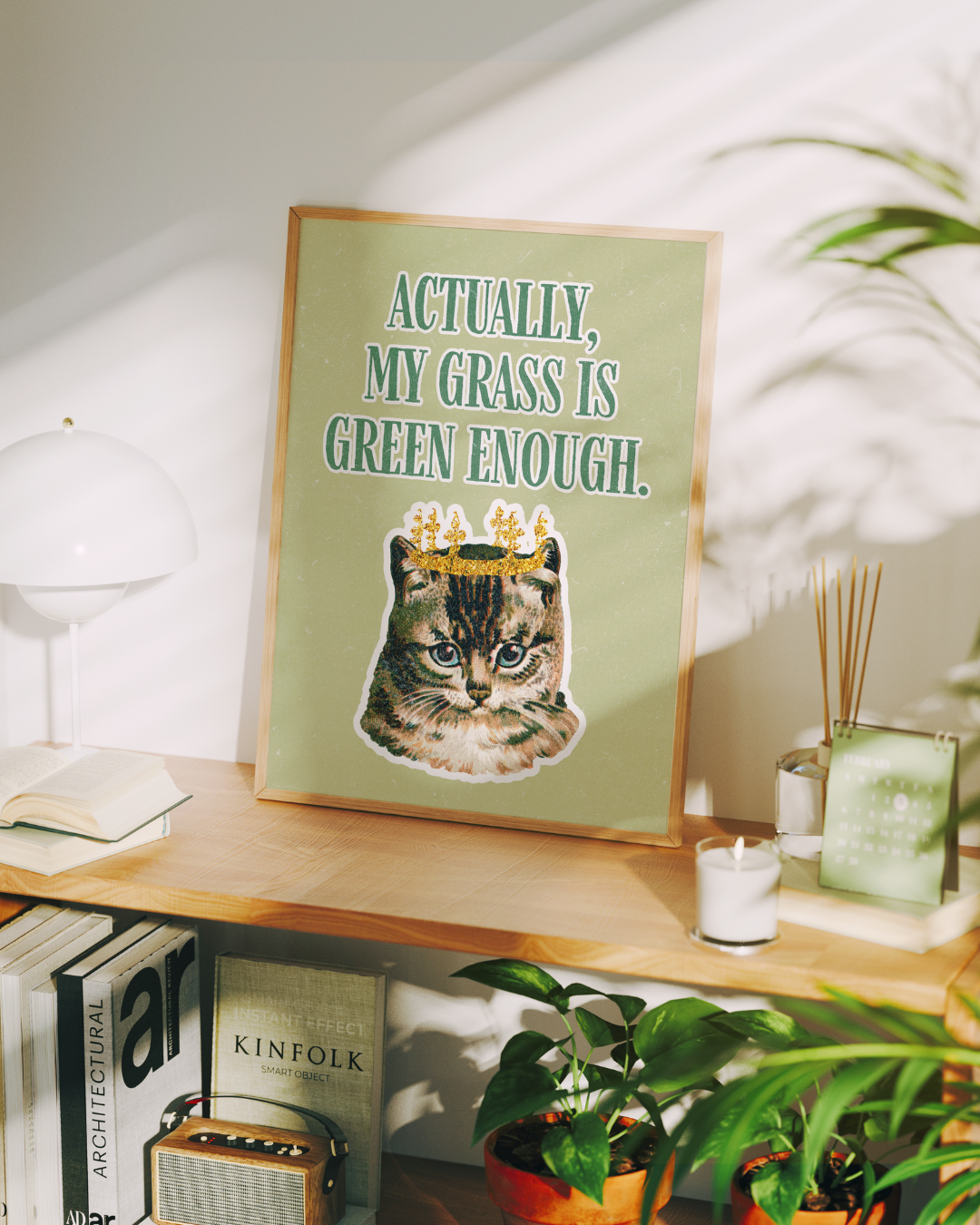 MY GRASS IS GREEN ENOUGH art print