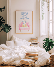 I`M AN INSIDE CAT art print