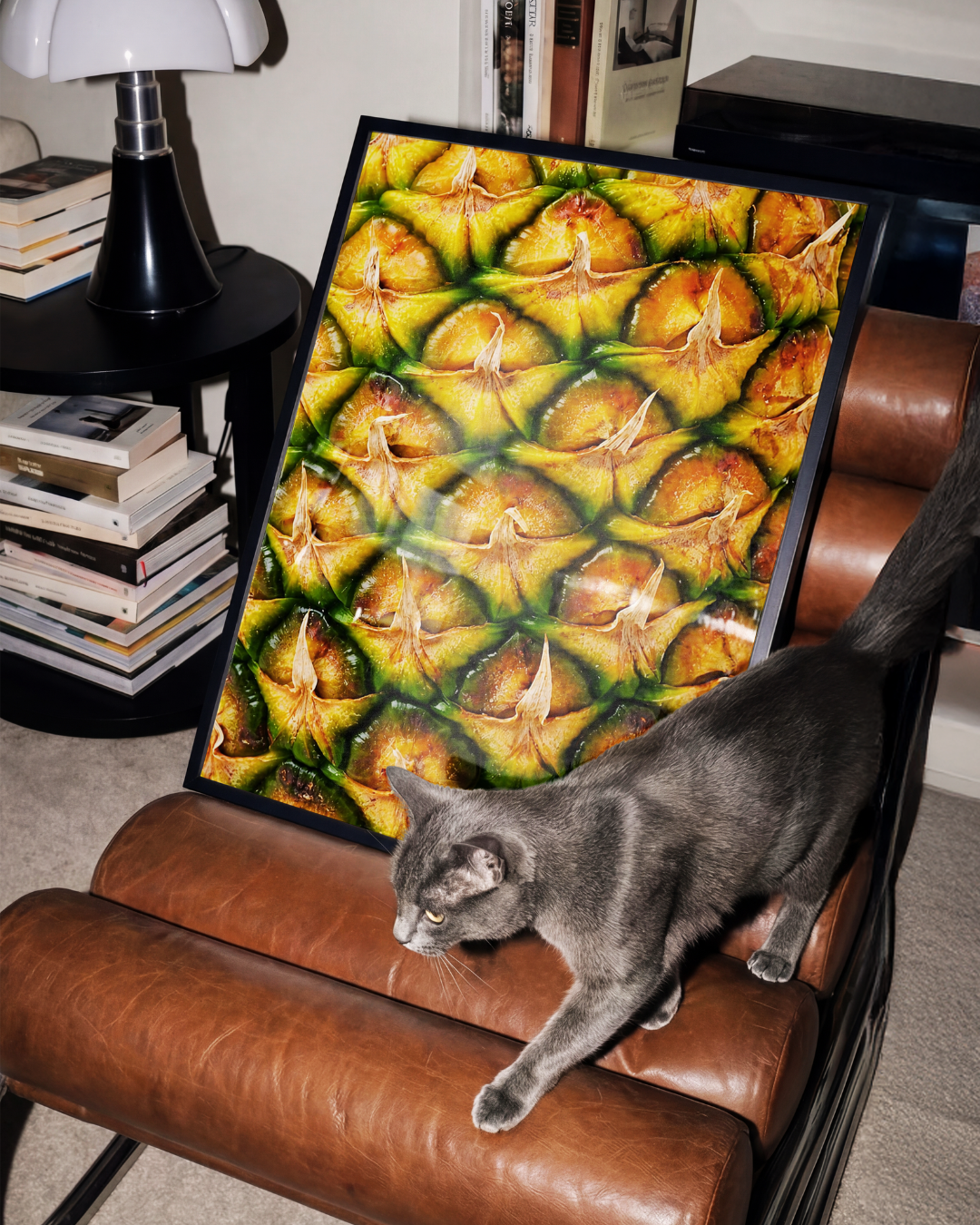 PINEAPPLE MACRO art print