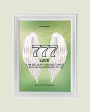 777 LUCK art print