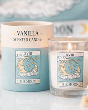 Vonná svíčka ve skle THE MOON s vůní vanilky