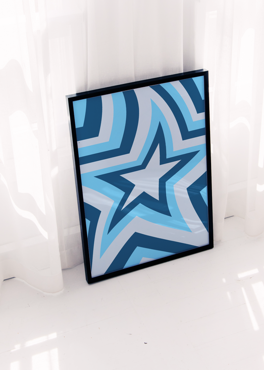 BLUE STAR art print