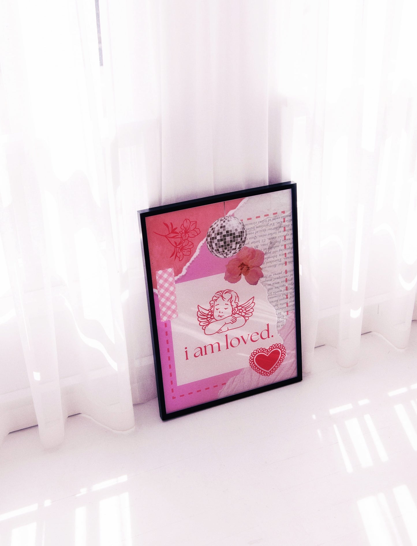 I AM LOVED art print