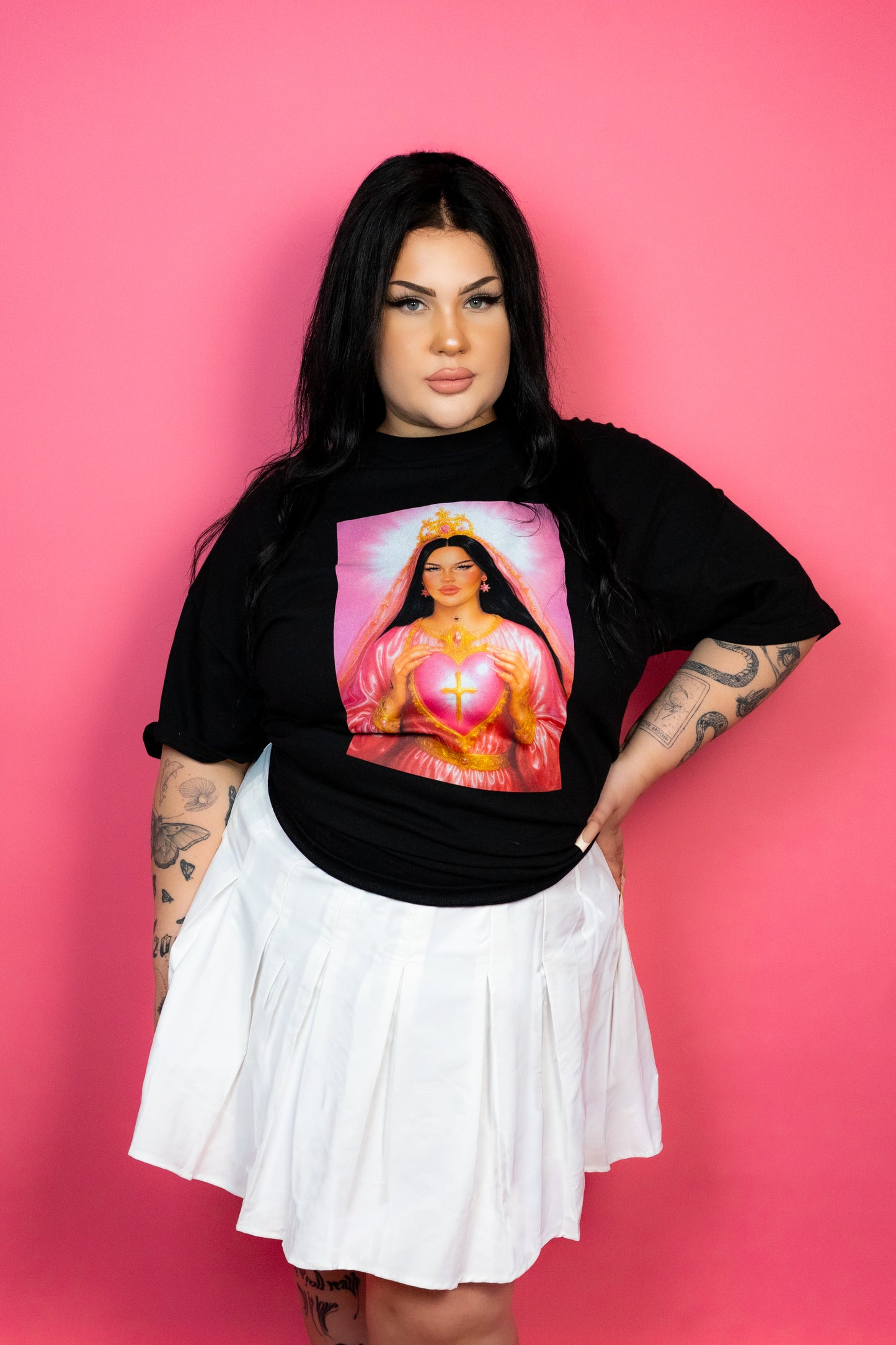 HOLY ICON oversized black tee